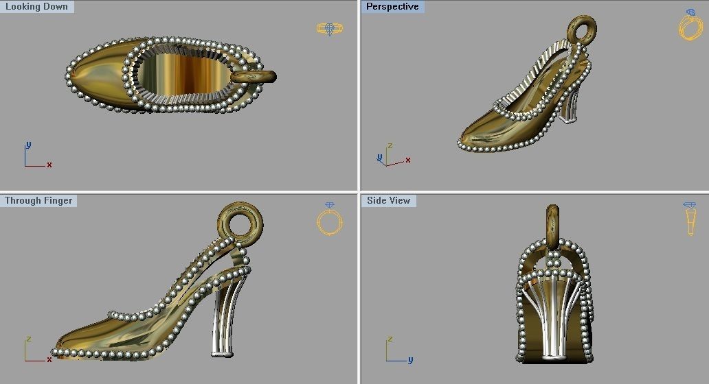 Shoe Charm  3D print model_2
