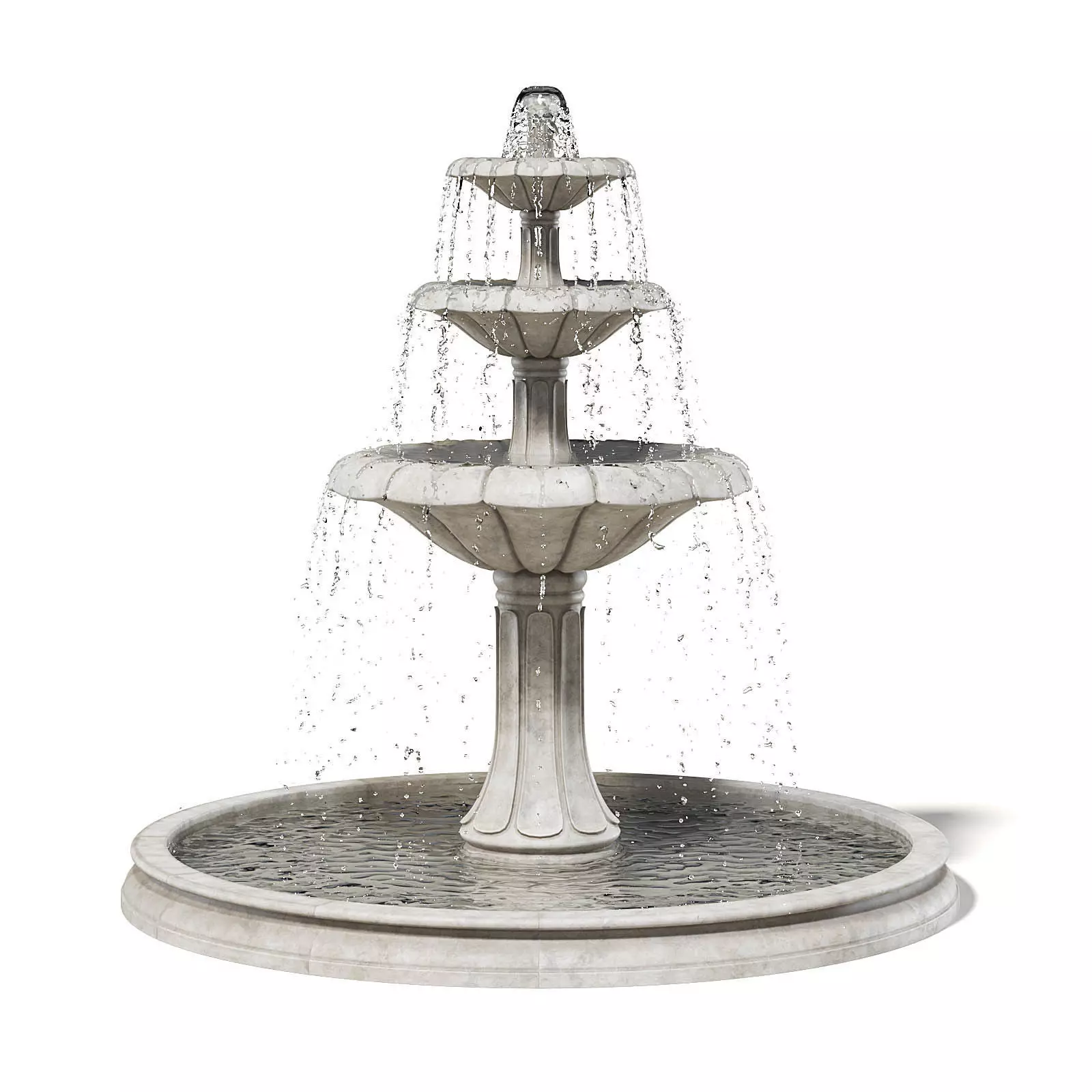 Large Fountain 3D Model 3D model