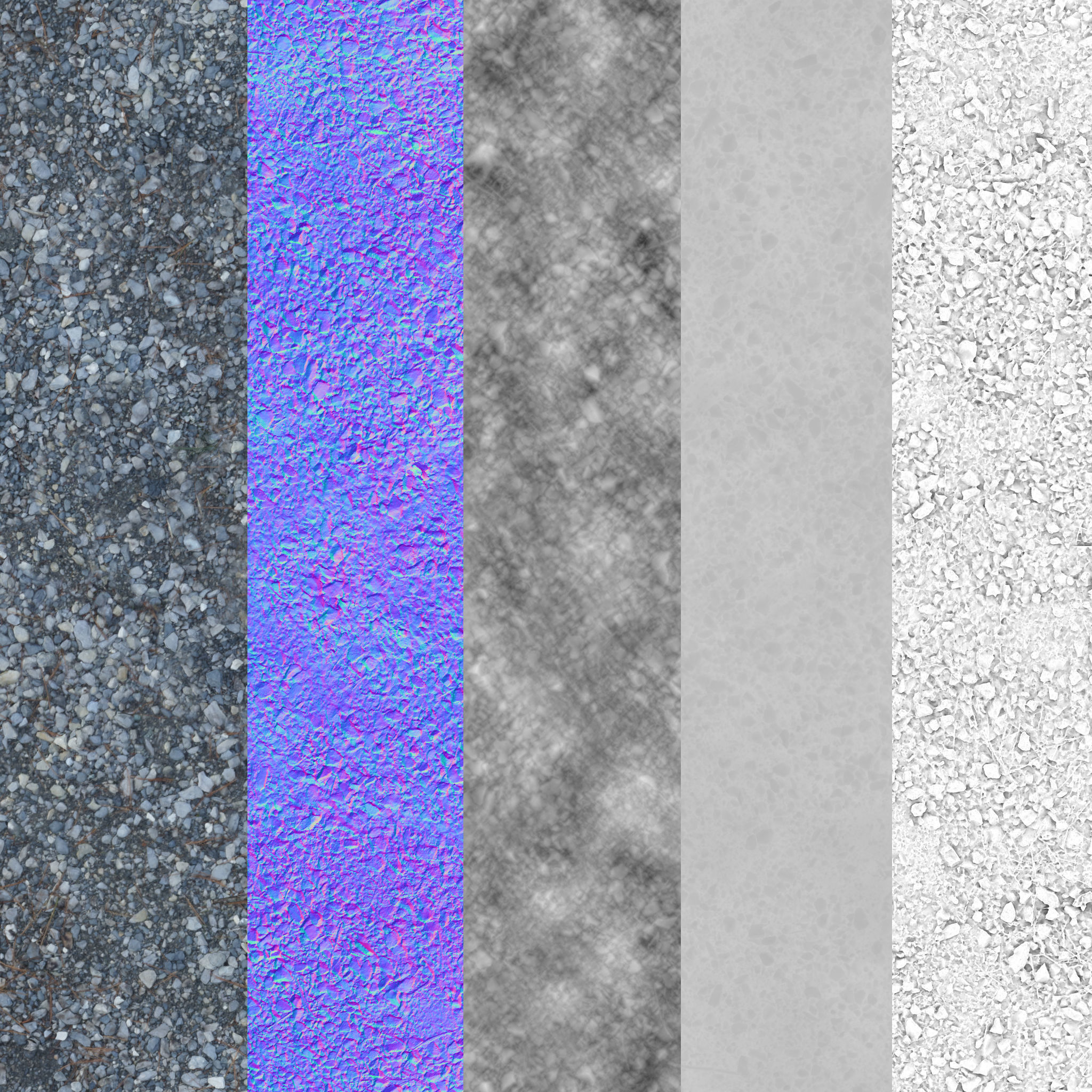 PBR Scanned Gravel Texture_5
