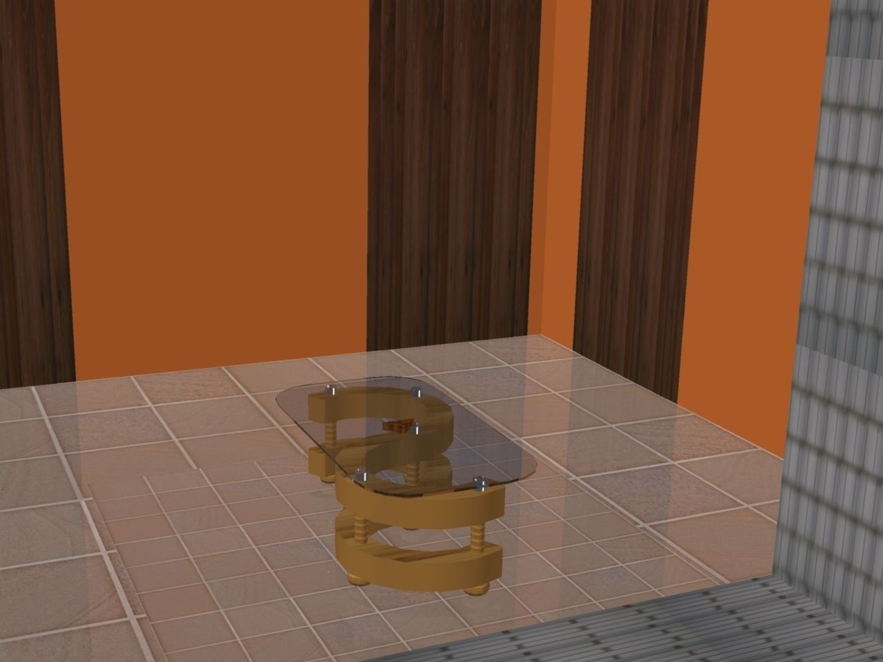 Coffee table  3D model_2