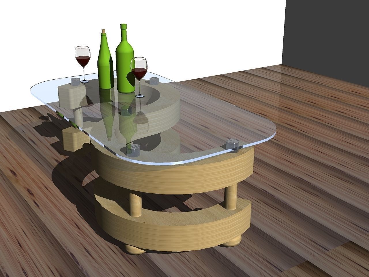 Coffee table  3D model_1