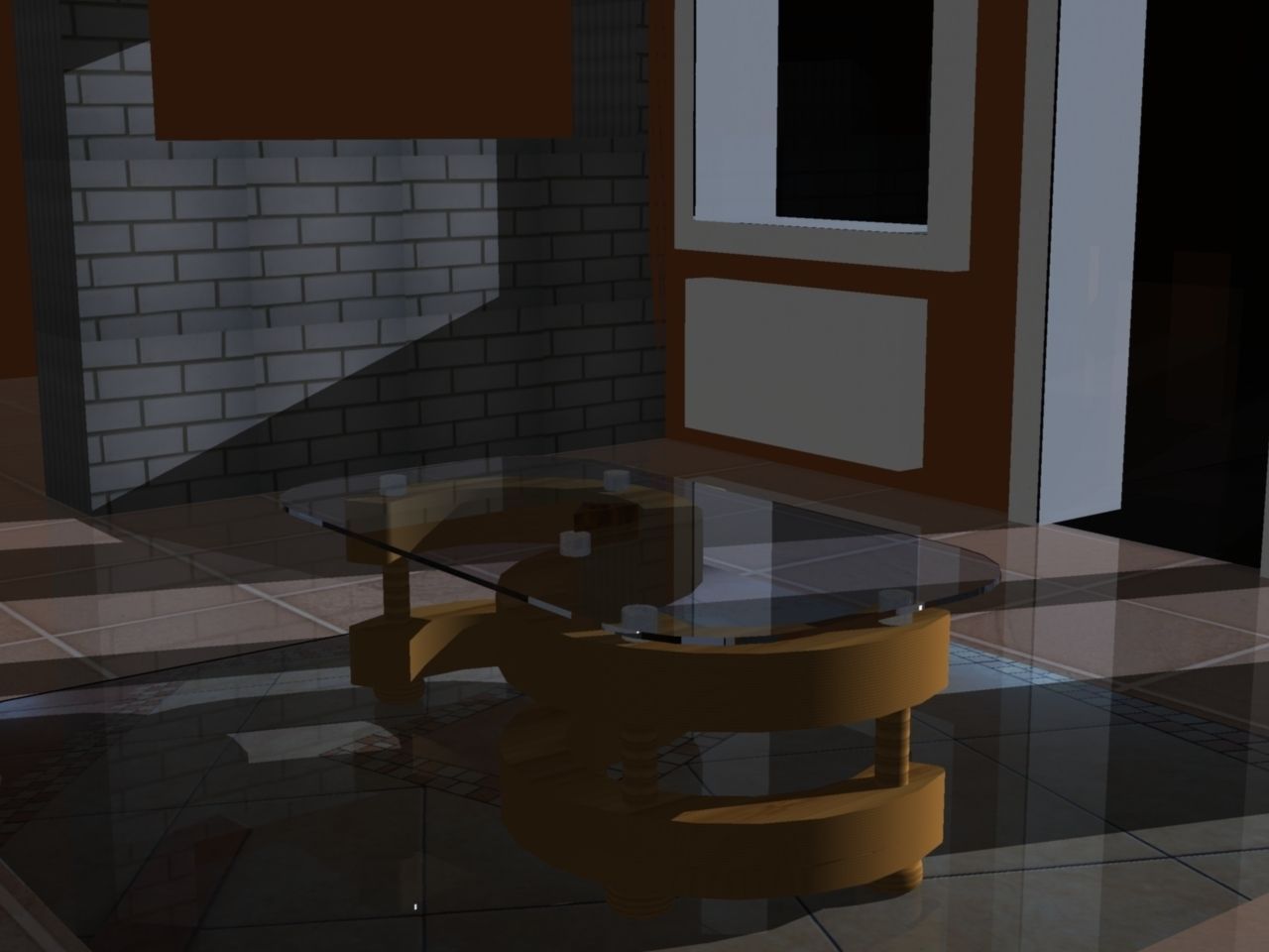 Coffee table  3D model_0