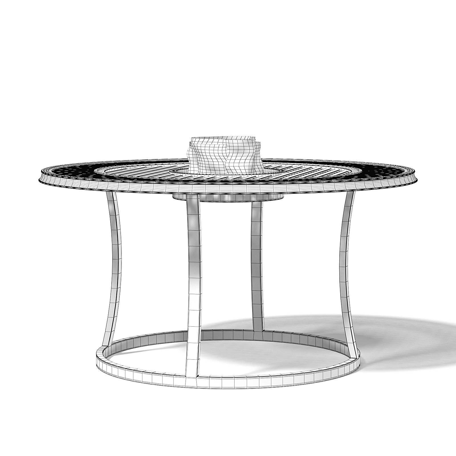 Barbecue Table 3D Model 3D model_1