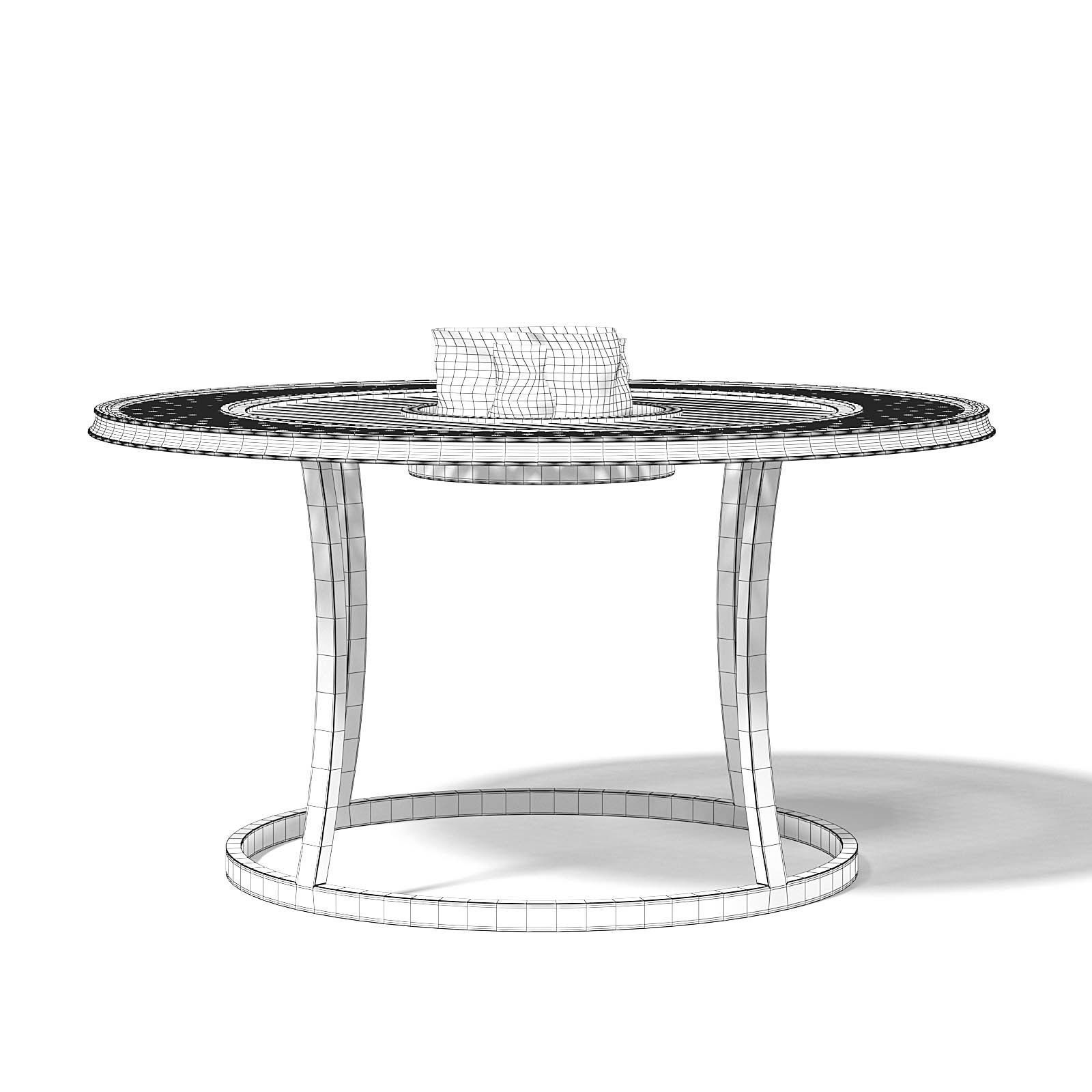 Barbecue Table 3D Model 3D model_3