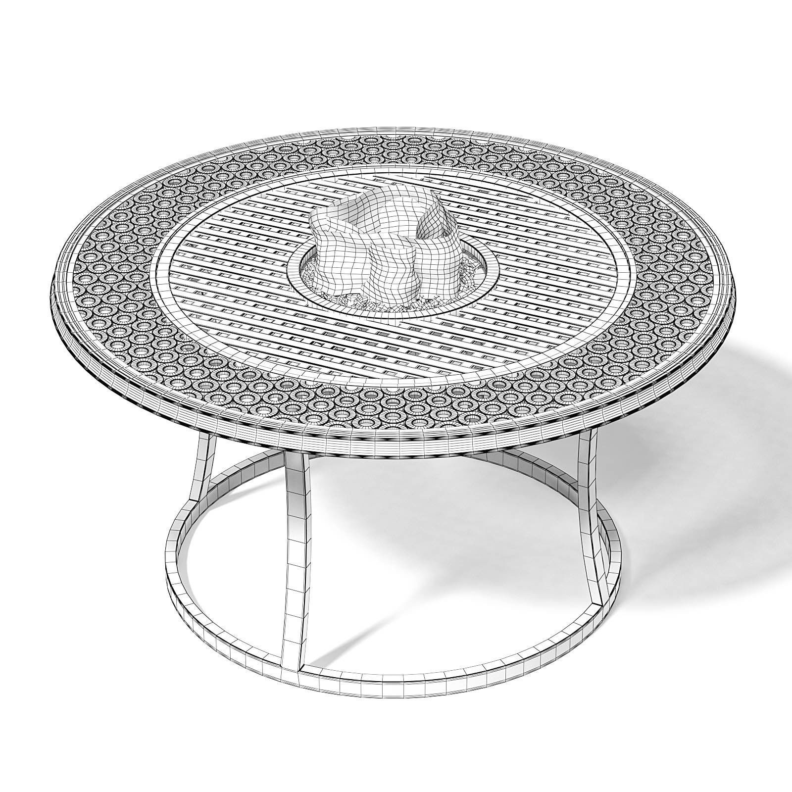 Barbecue Table 3D Model 3D model_5