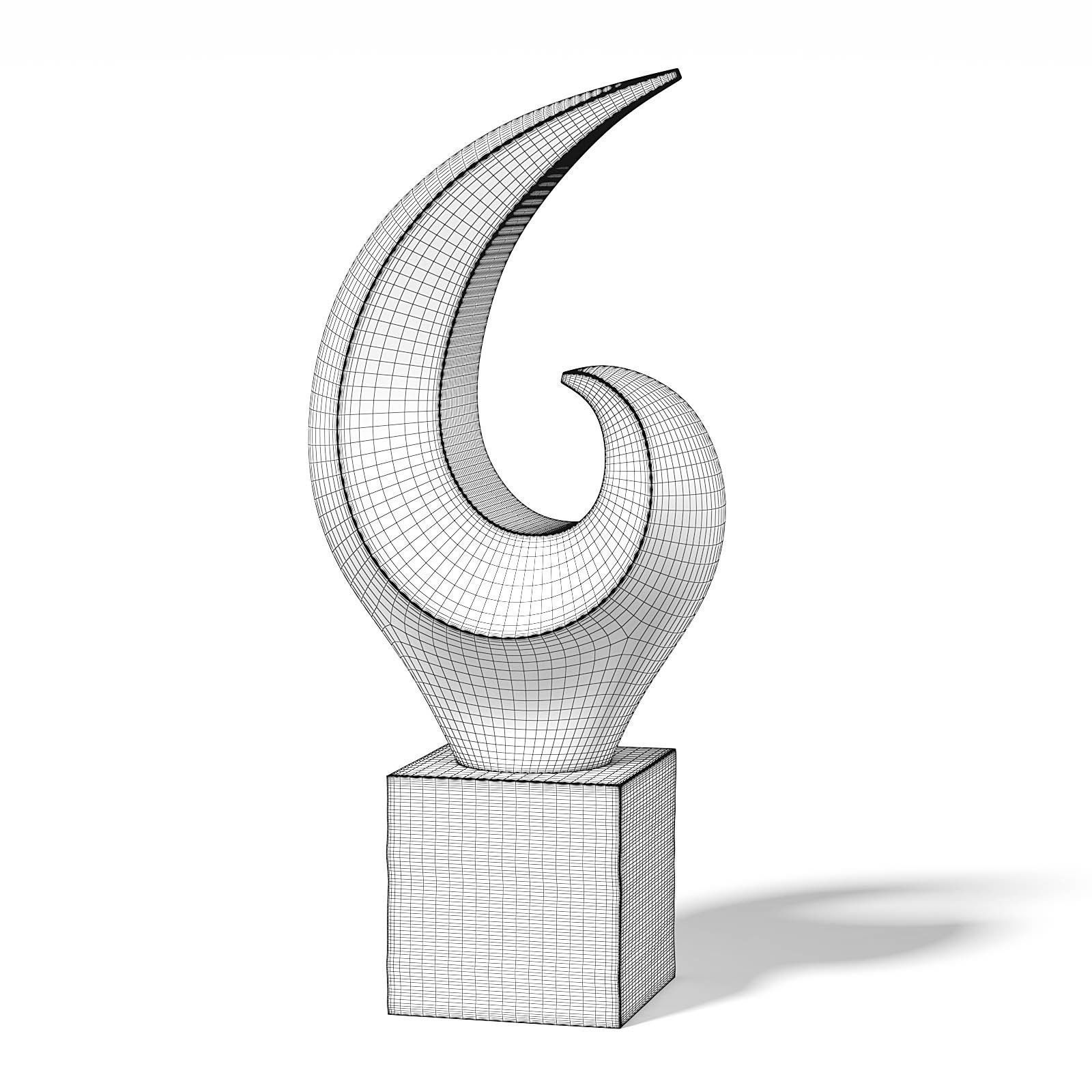 Concrete Sculpture 3D Model 3D model_3