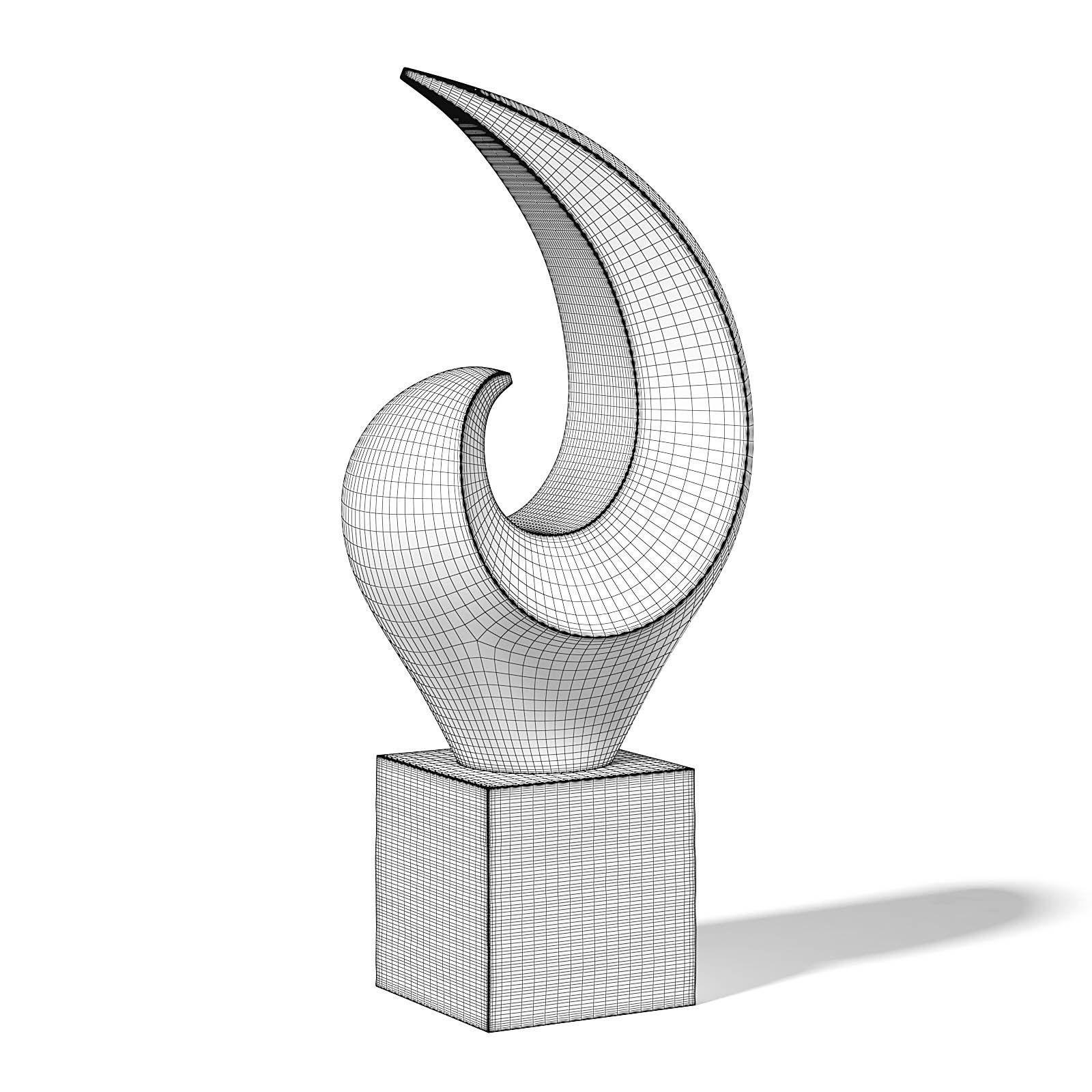 Concrete Sculpture 3D Model 3D model_1