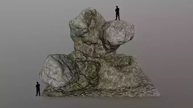 rocks rock with two people