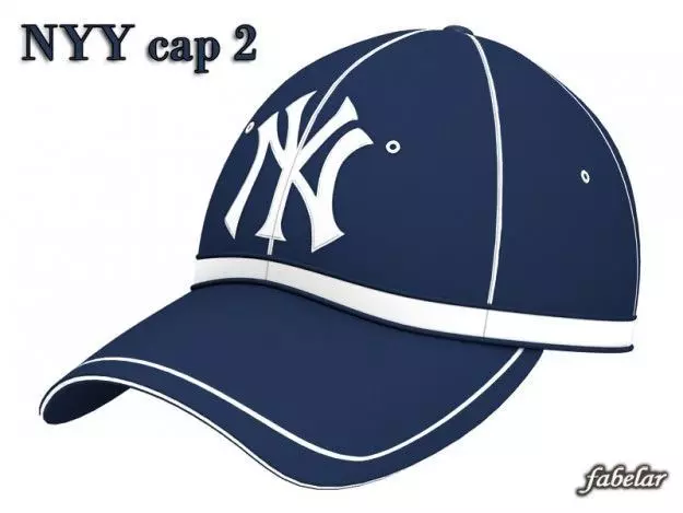 New York Yankees cap 2 3D model