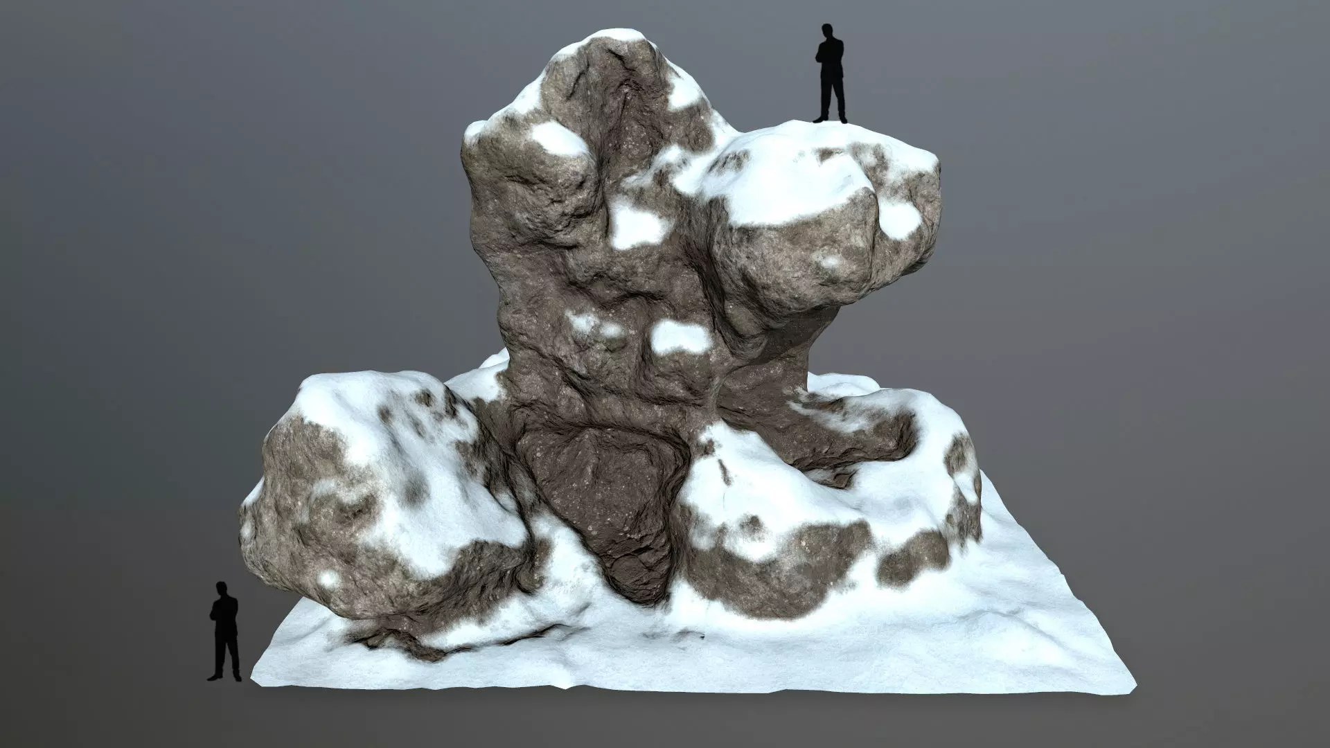 Snow Rocks Model 3D model snow rocks VR / AR / low-poly | CGTrader