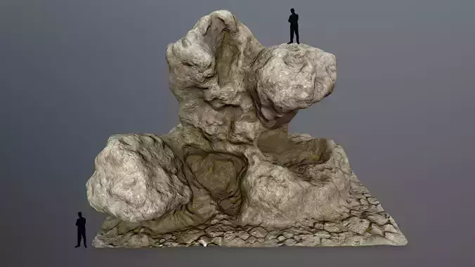 rocks rock formation with two people