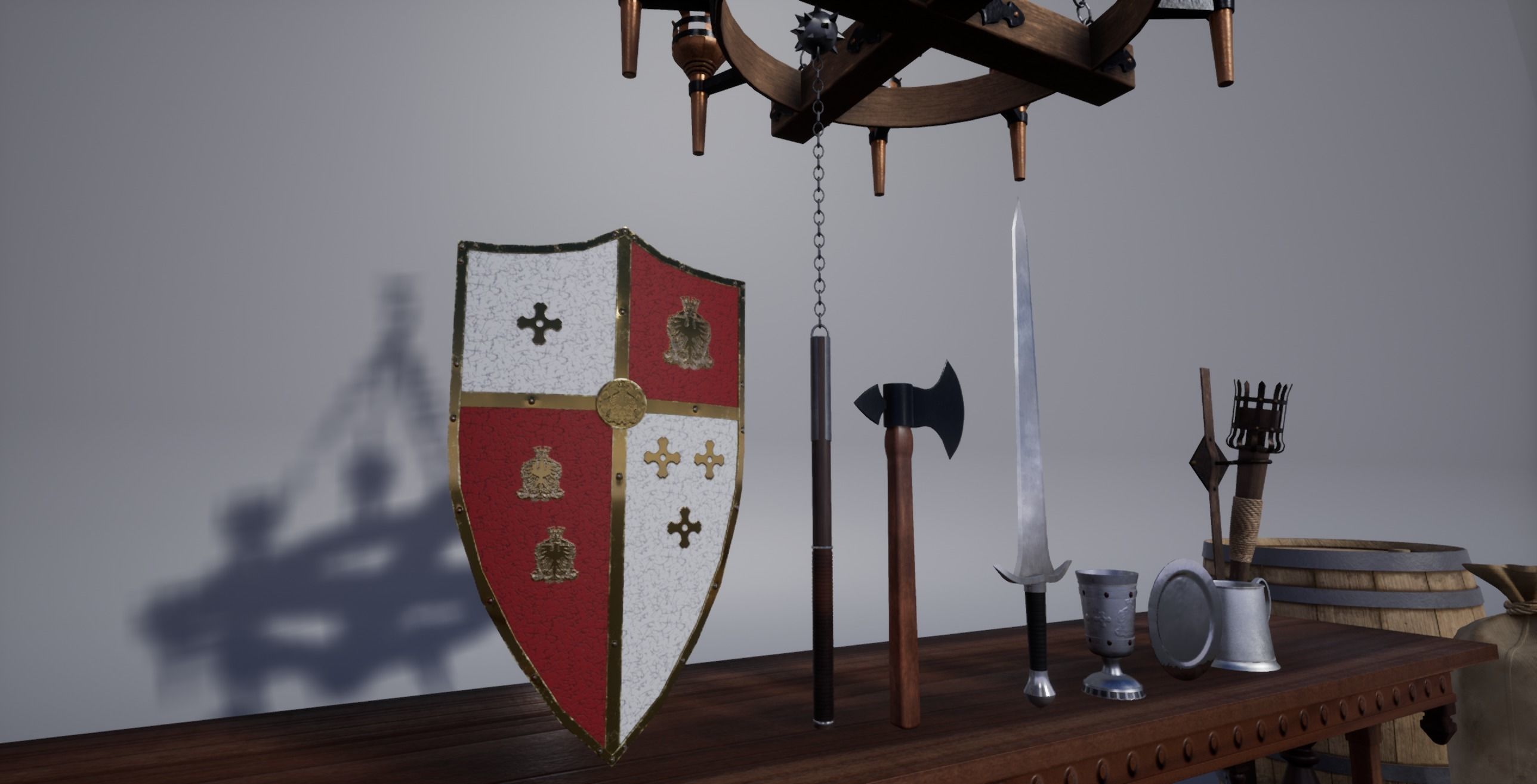 Medieval Props Pack Low-poly 3D model_4