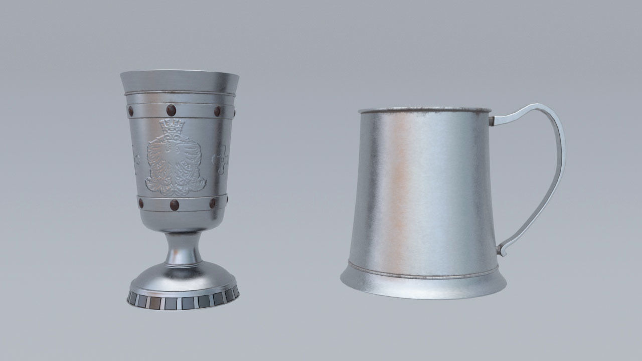 Medieval Props Pack Low-poly 3D model_14