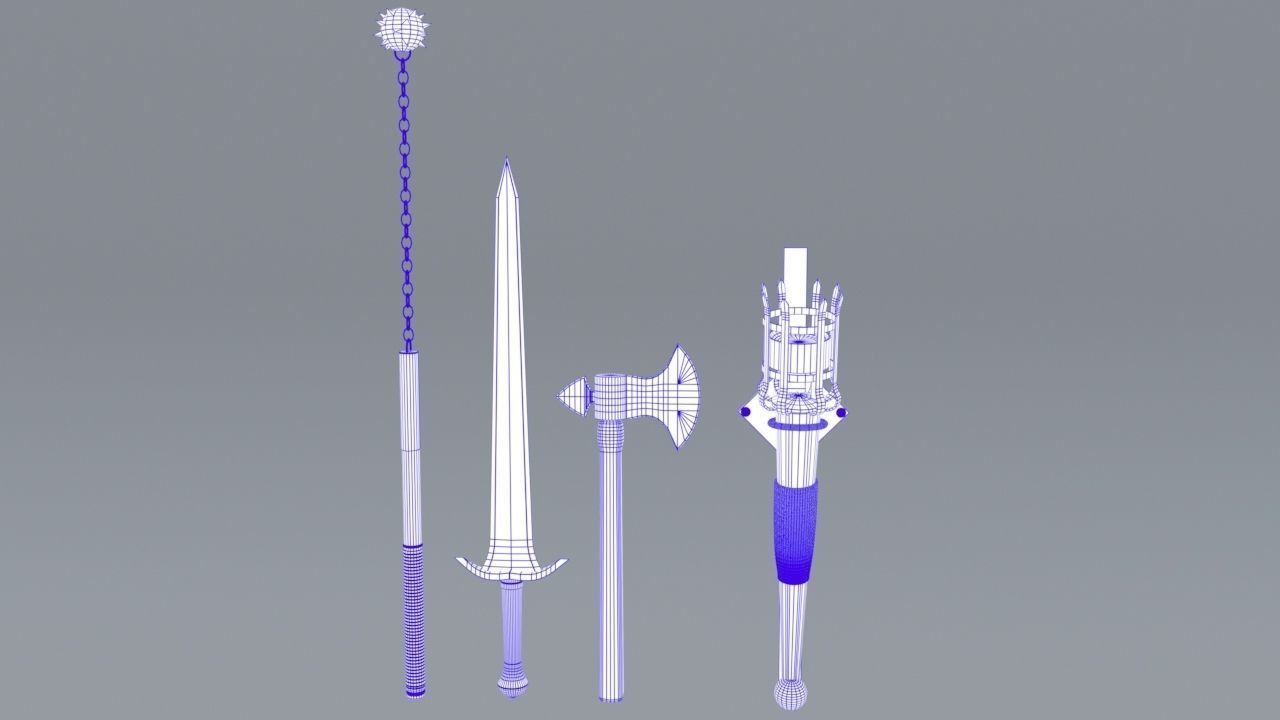 Medieval Props Pack Low-poly 3D model_23