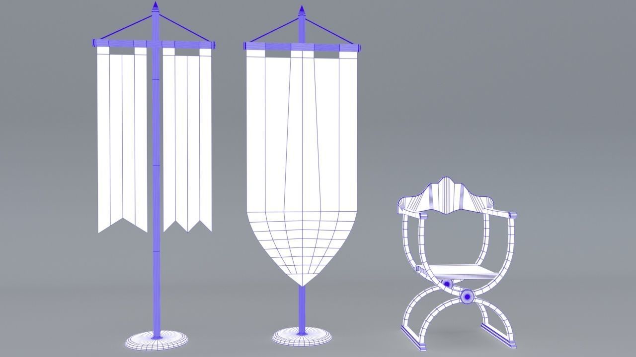 Medieval Props Pack Low-poly 3D model_26