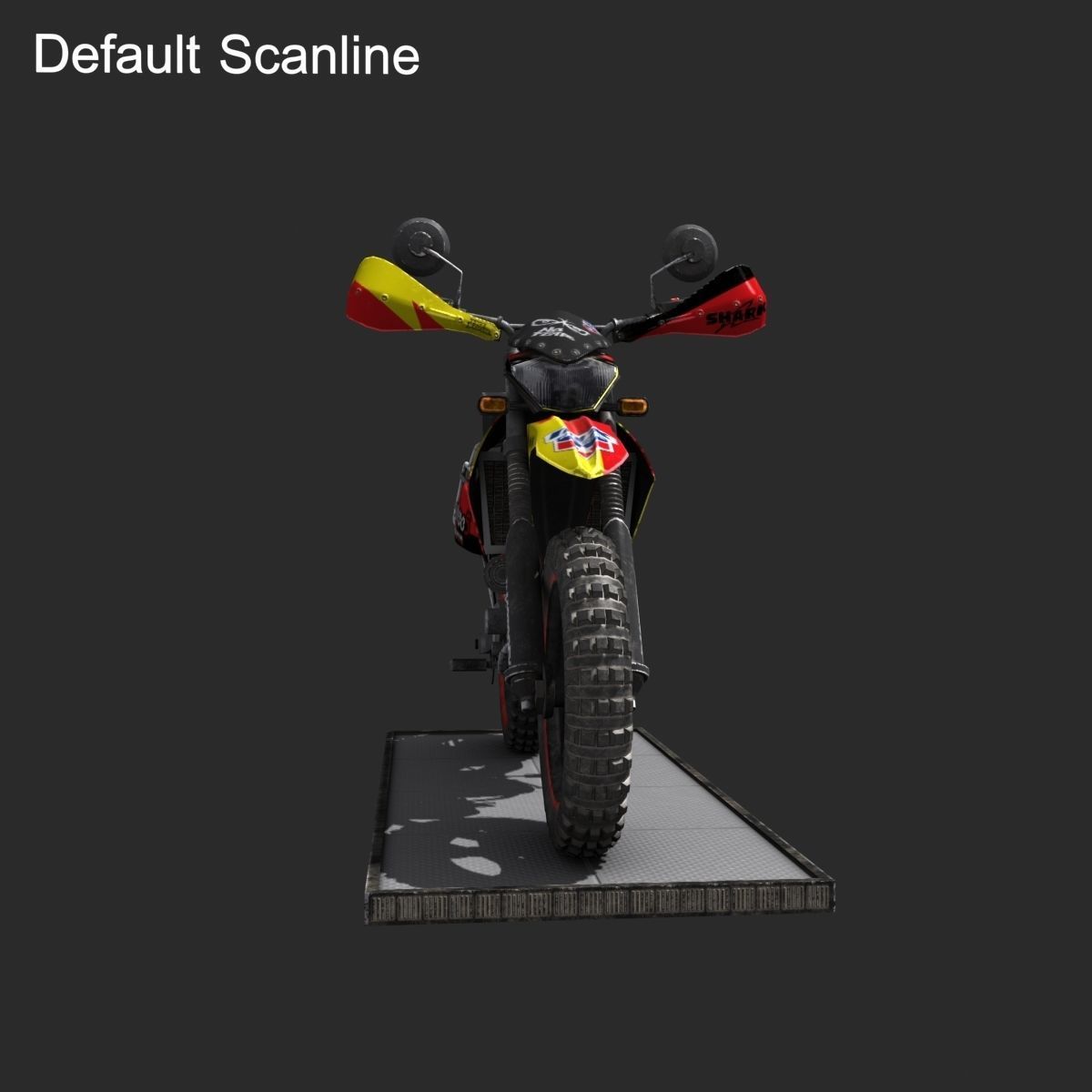 Kawasaki KLX250 Low-poly 3D model_50
