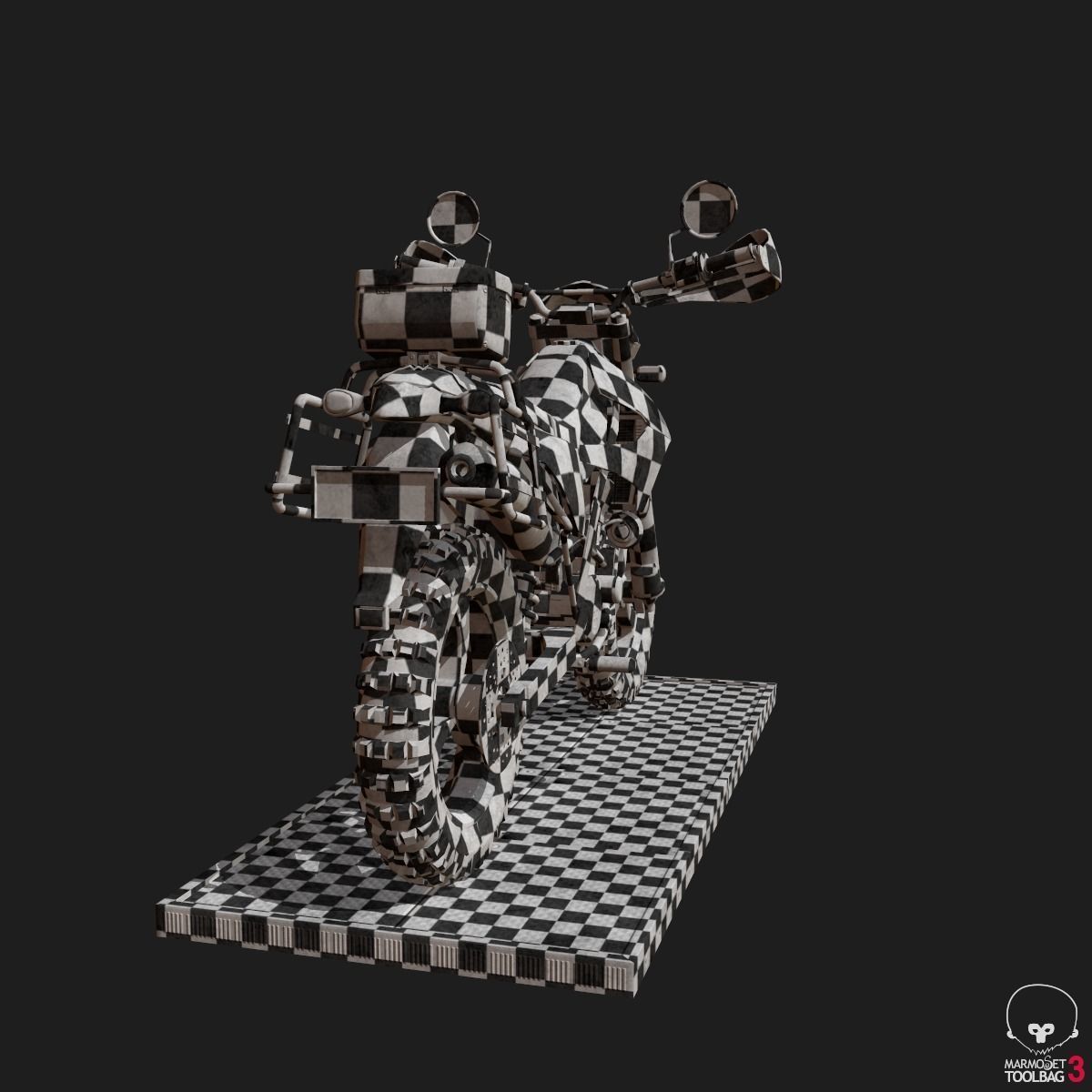 Kawasaki KLX250 Low-poly 3D model_46