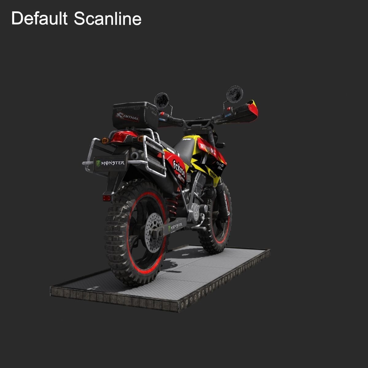 Kawasaki KLX250 Low-poly 3D model_53