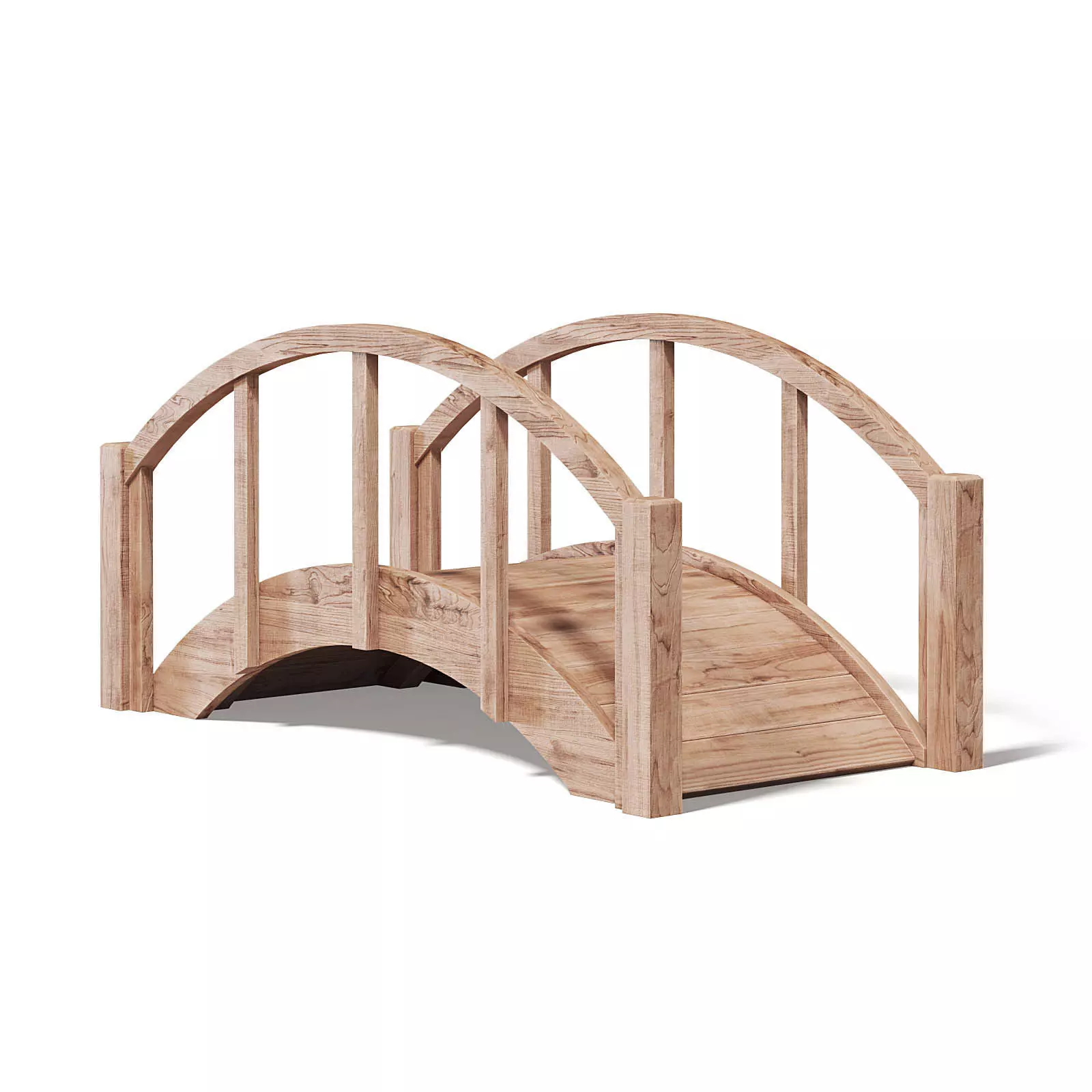Small Wooden Bridge 3D Model 3D model