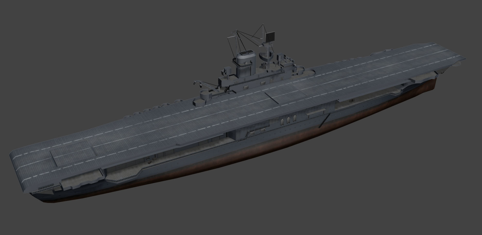 Battleship Set Vol01 LowPoly GameModel Low-poly 3D model_7
