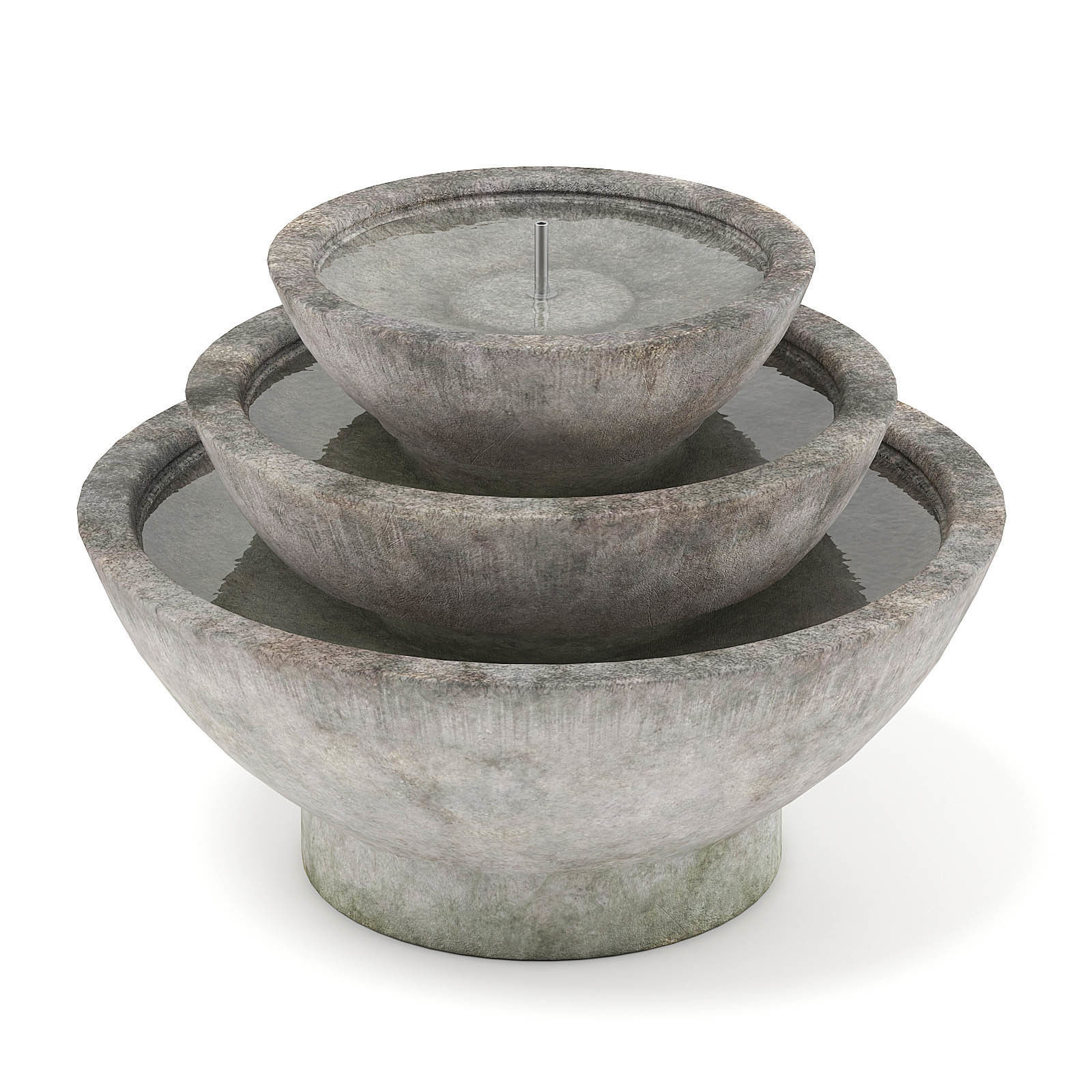Concrete Fountain 3D Model 3D model_4