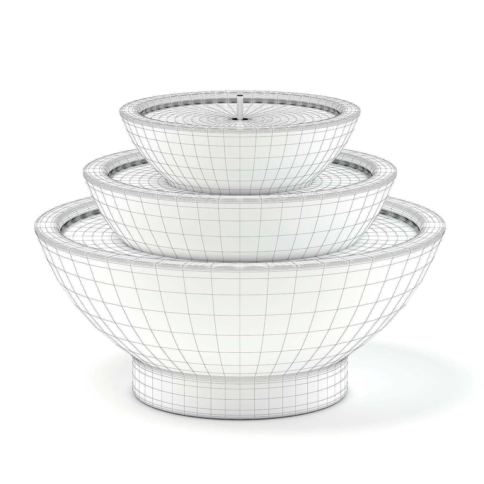 Concrete Fountain 3D Model 3D model_1