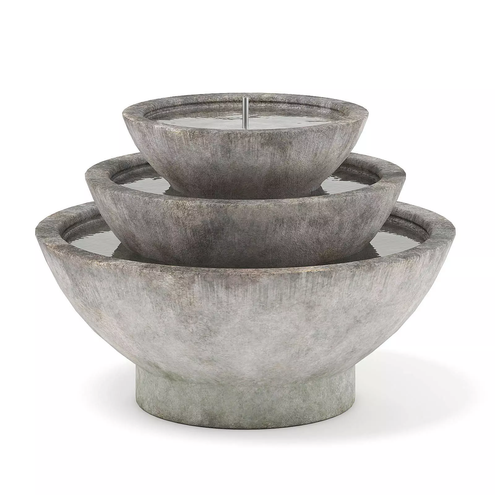 Concrete Fountain 3D Model 3D model_0