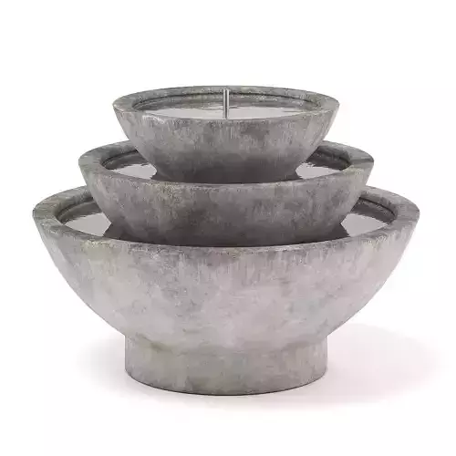 Concrete Fountain 3D Model