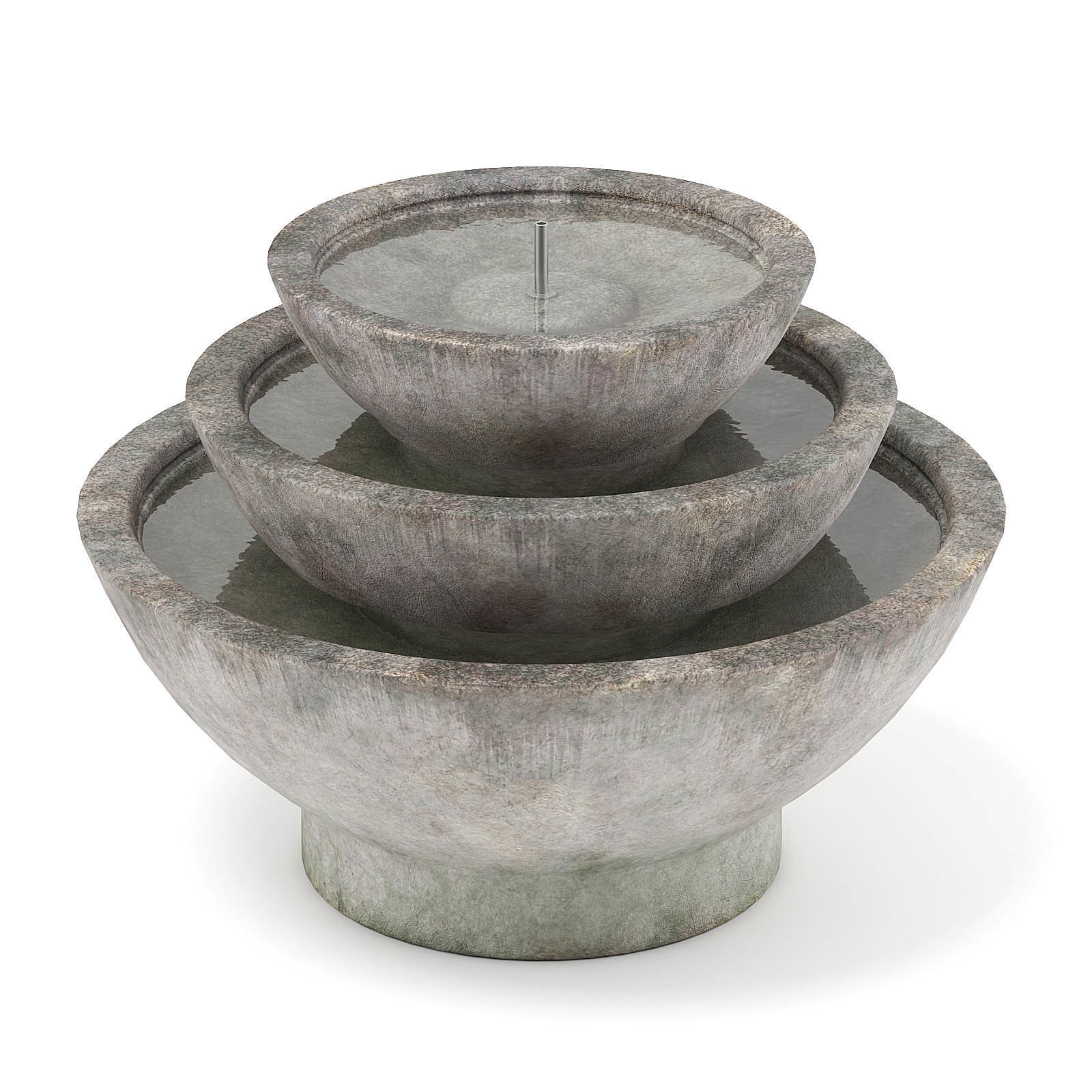 Concrete Fountain 3D Model 3D model_2