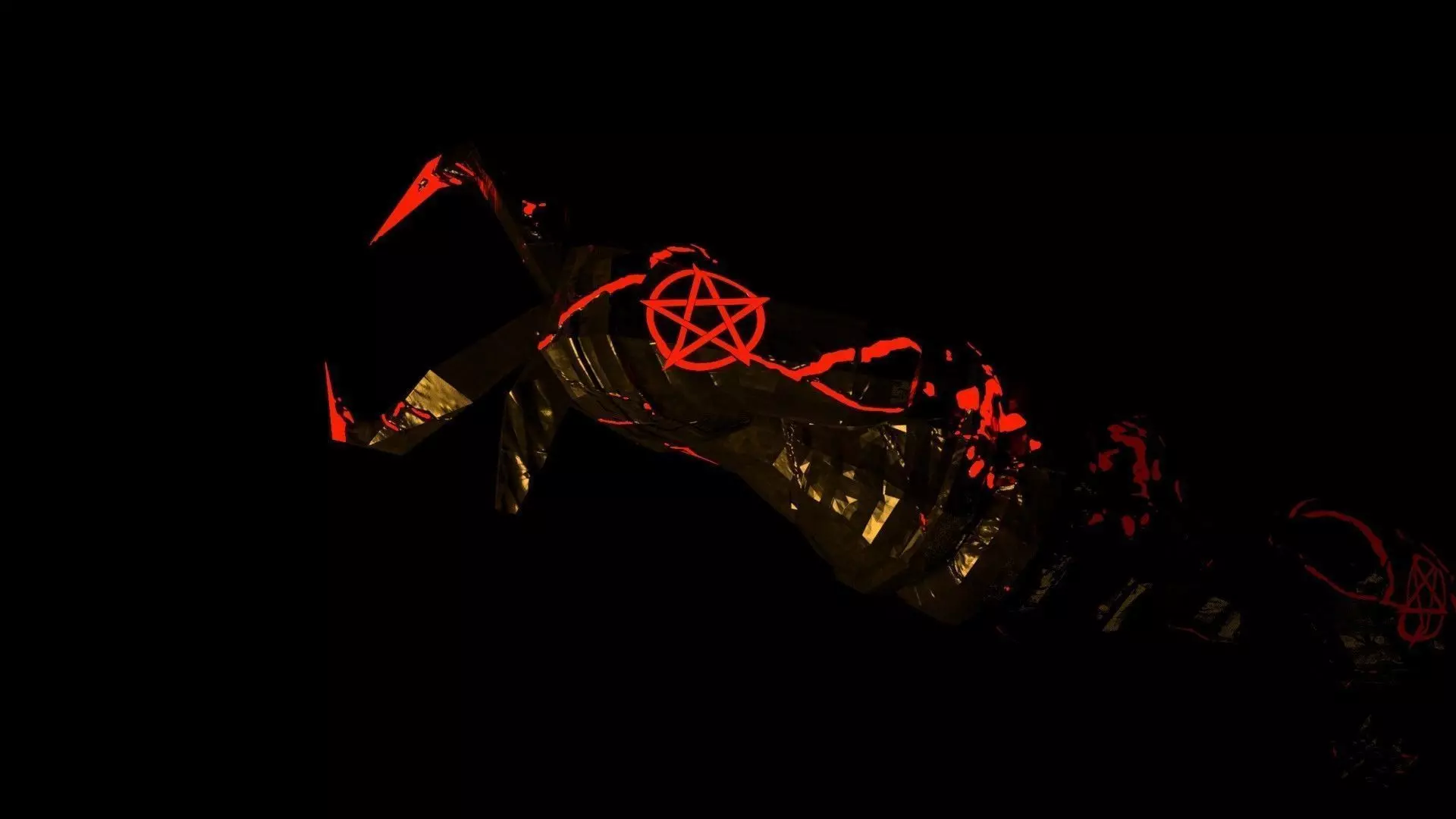 Demonic Knight Chess Piece 3D model_0