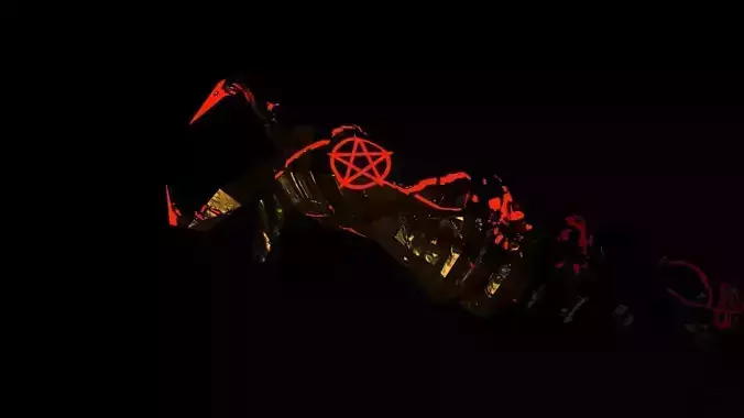 Demonic Knight Chess Piece 3D model