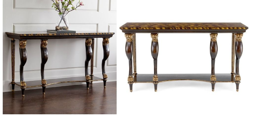 Carved Chair Table Baroque 3D model 3D print model_20