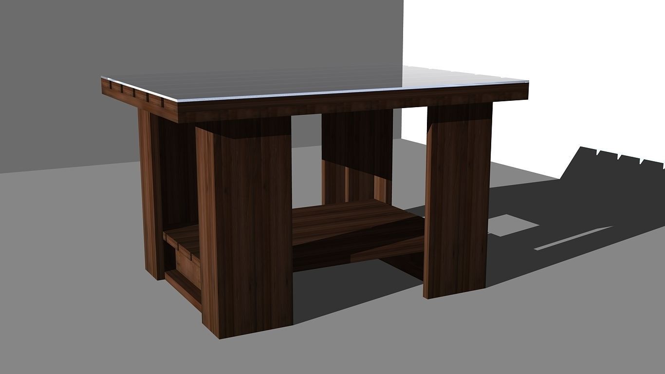 Coffee table design 2 3D model_1