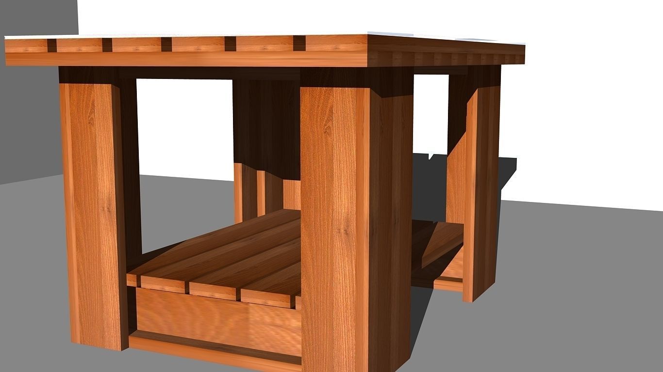 Coffee table design 2 3D model_0
