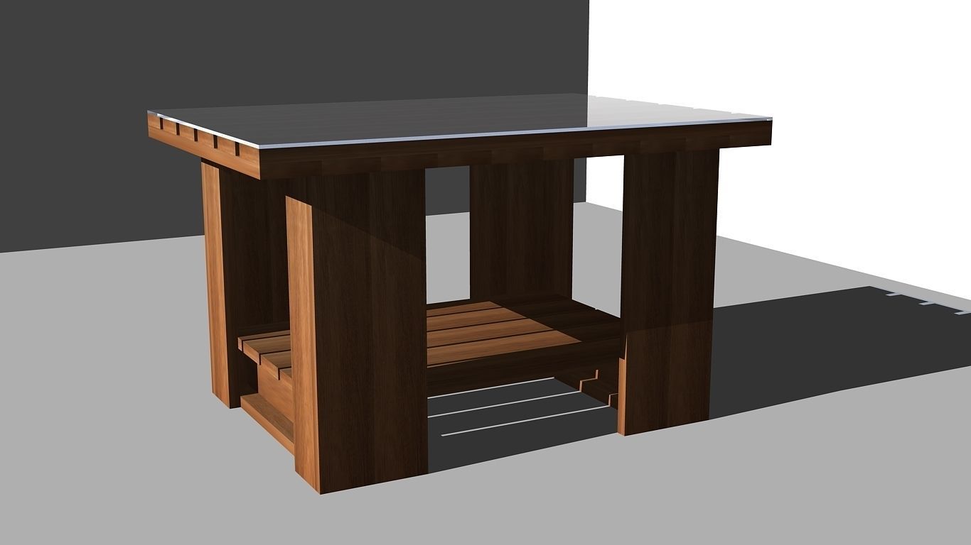 Coffee table design 2 3D model_3