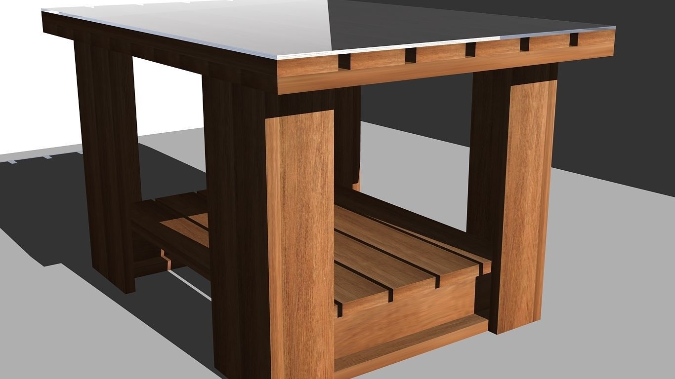 Coffee table design 2 3D model_2