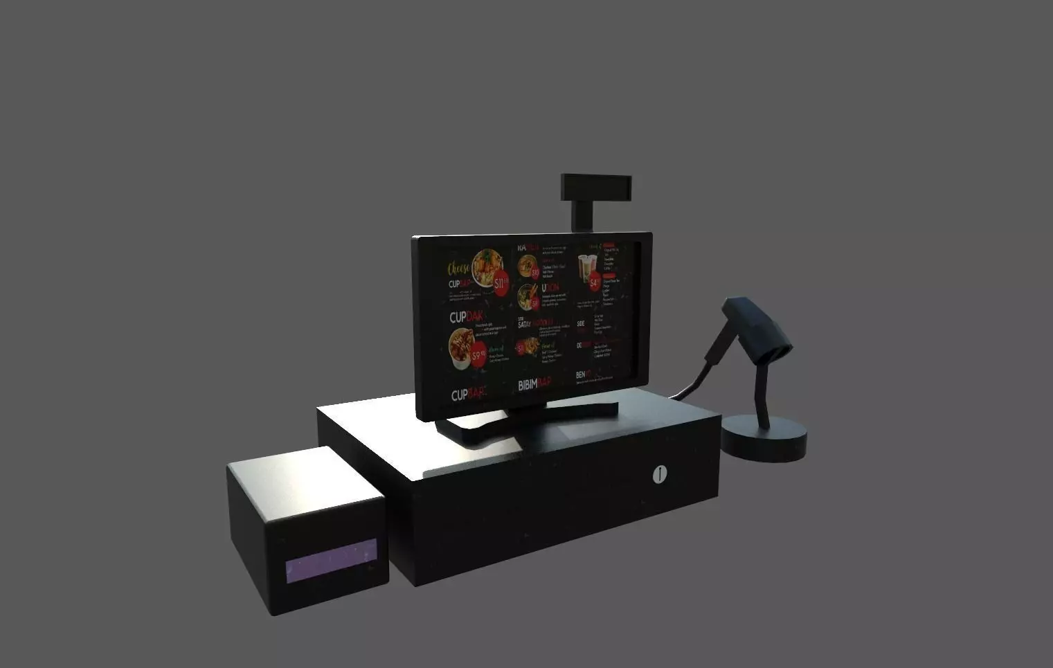 Billing Machine Low-poly 3D model_0
