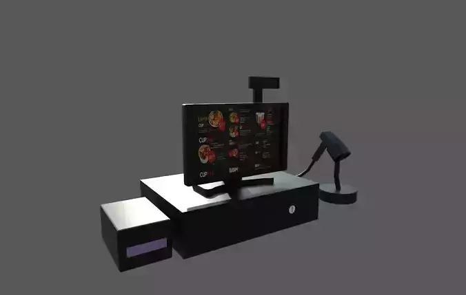 Billing Machine Low-poly 3D model