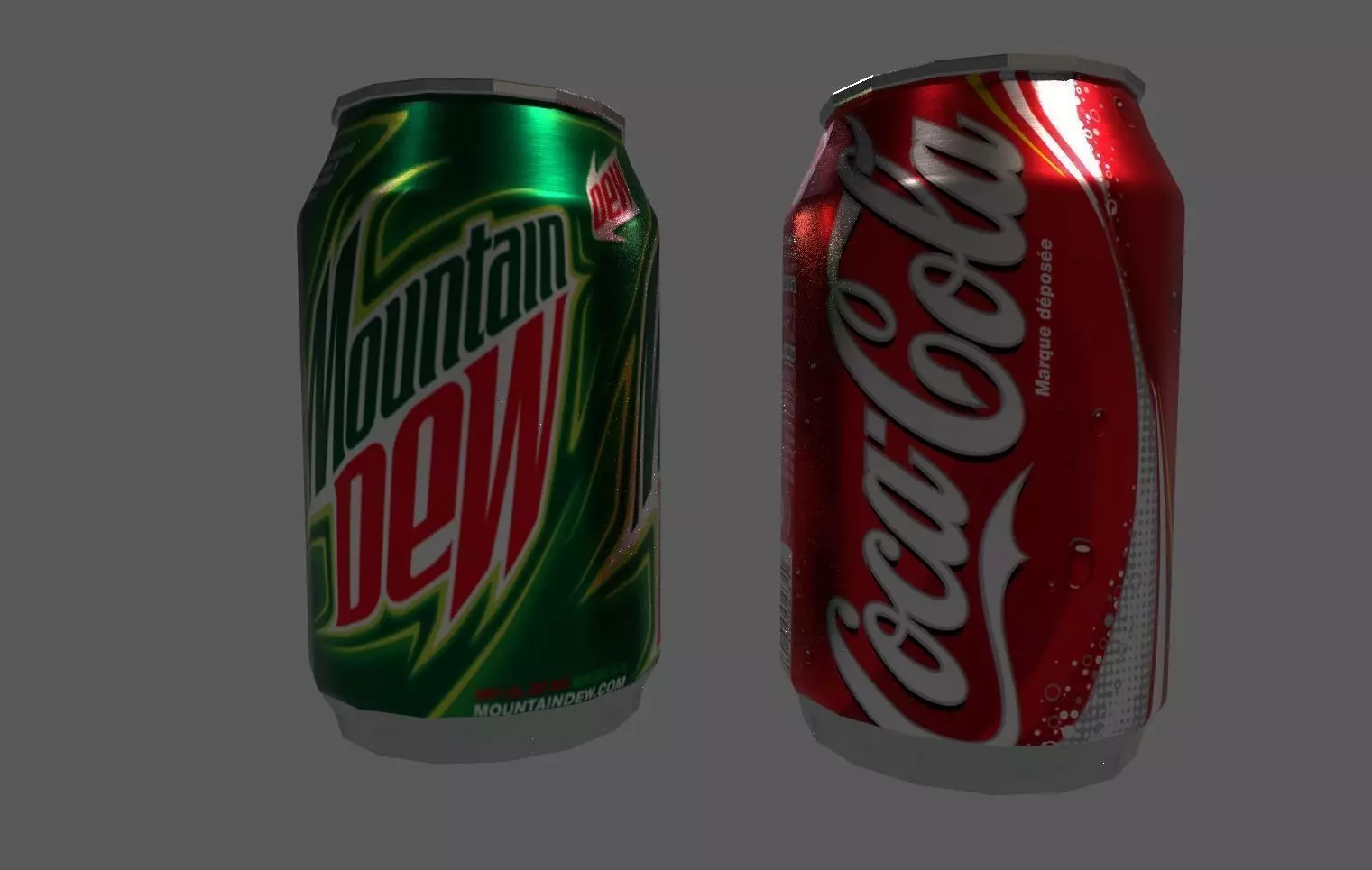 Coke Tin Free low-poly 3D model