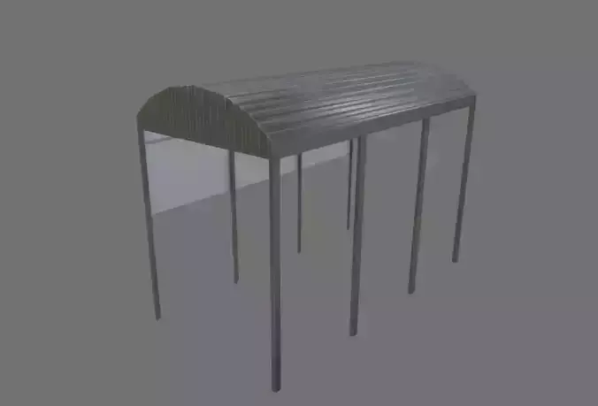 Stainless Roof Low-poly 3D model