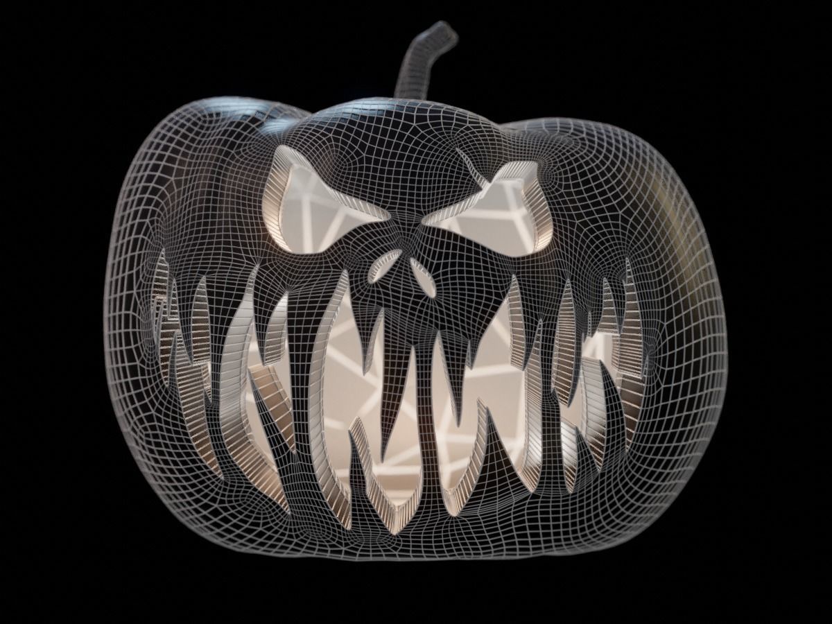 Halloween Pumpkin - Jack-o-lantern 2 3D model_1