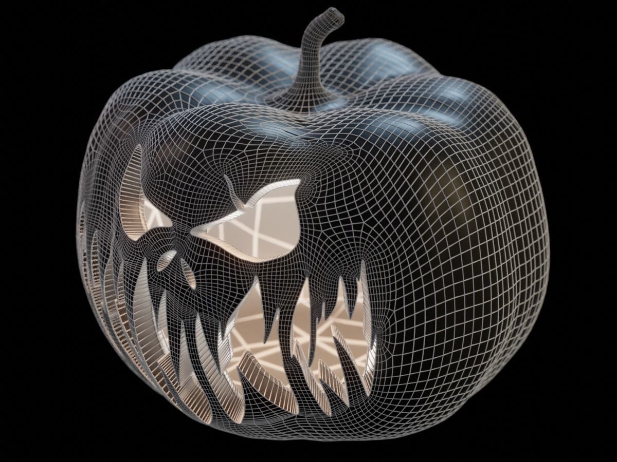 Halloween Pumpkin - Jack-o-lantern 2 3D model_3