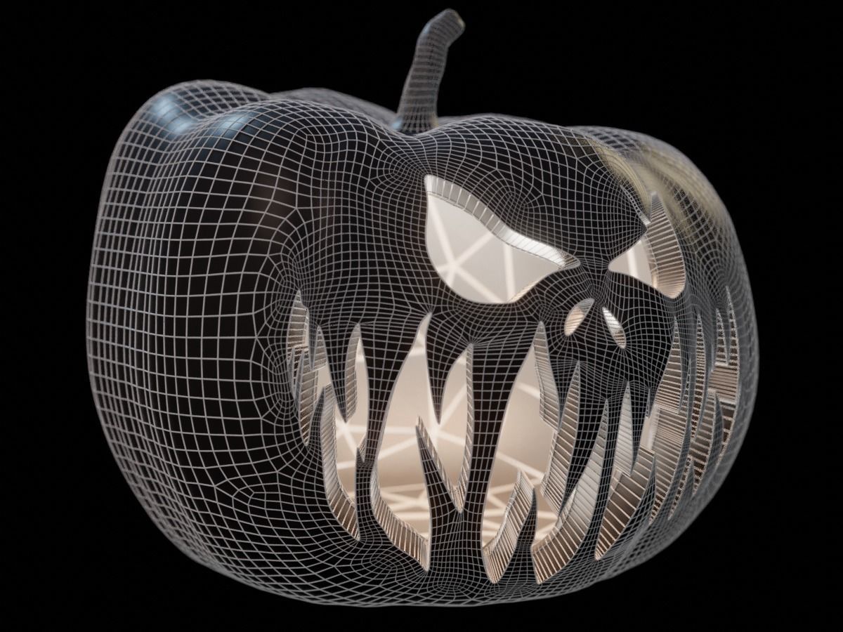 Halloween Pumpkin - Jack-o-lantern 2 3D model_11