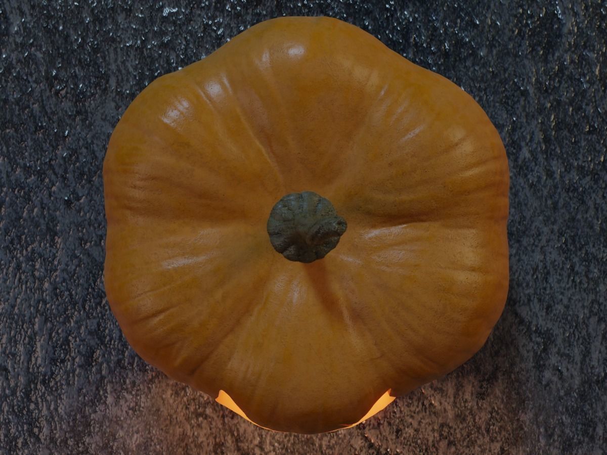 Halloween Pumpkin - Jack-o-lantern 2 3D model_12