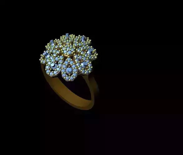  diamond ring 3D model