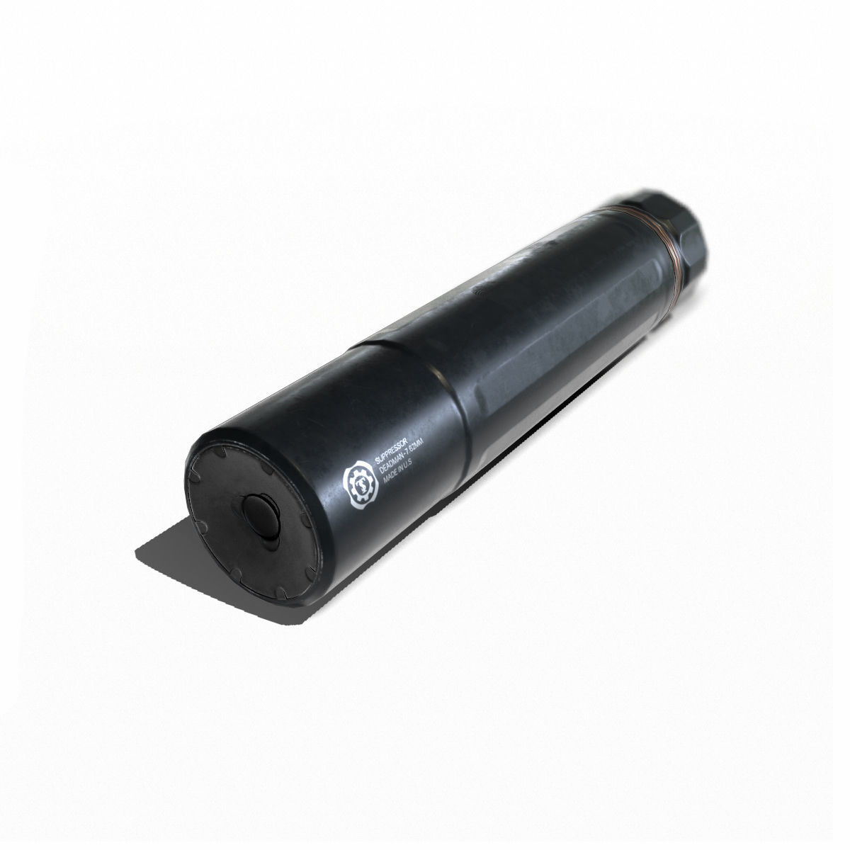 Suppressor Set-02 Low-poly 3D model_4