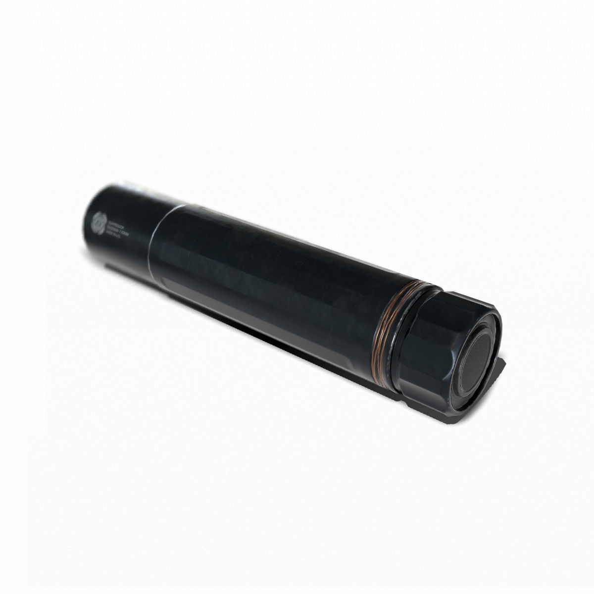 Suppressor Set-02 Low-poly 3D model_6