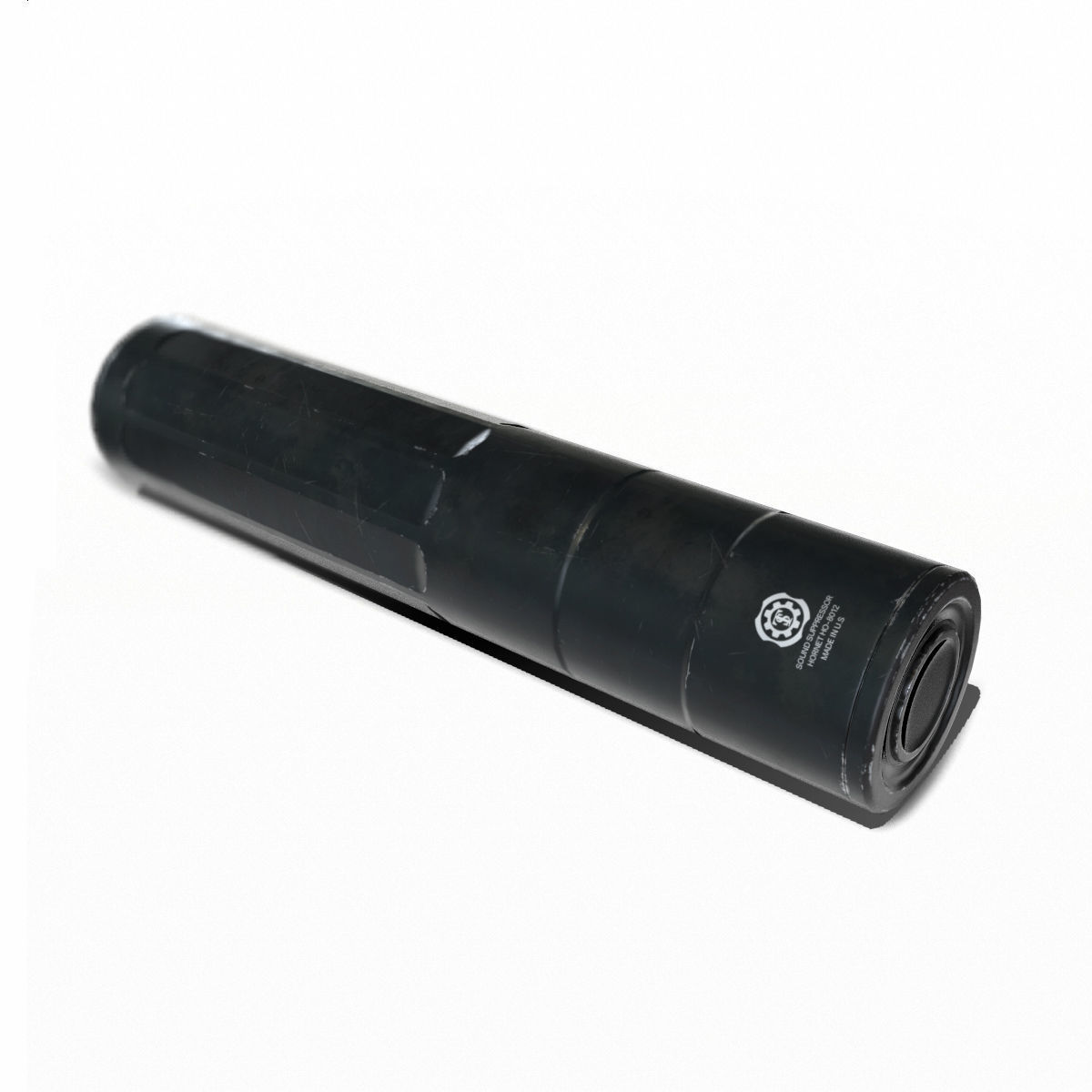 Suppressor Set-02 Low-poly 3D model_7