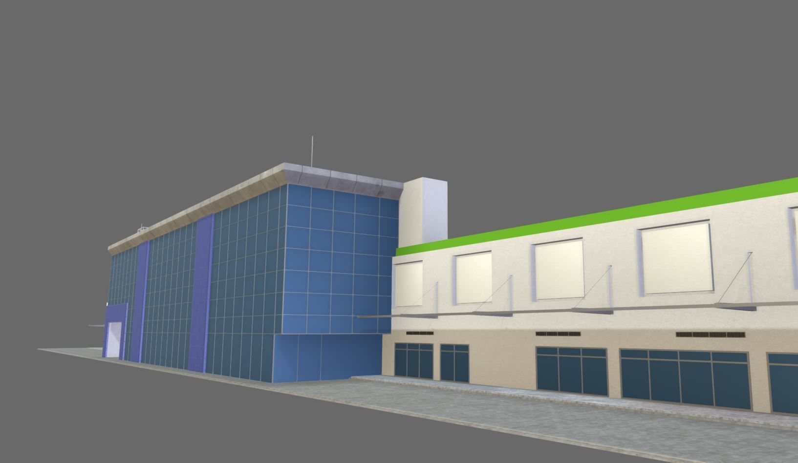 Mall Building 3D model_6