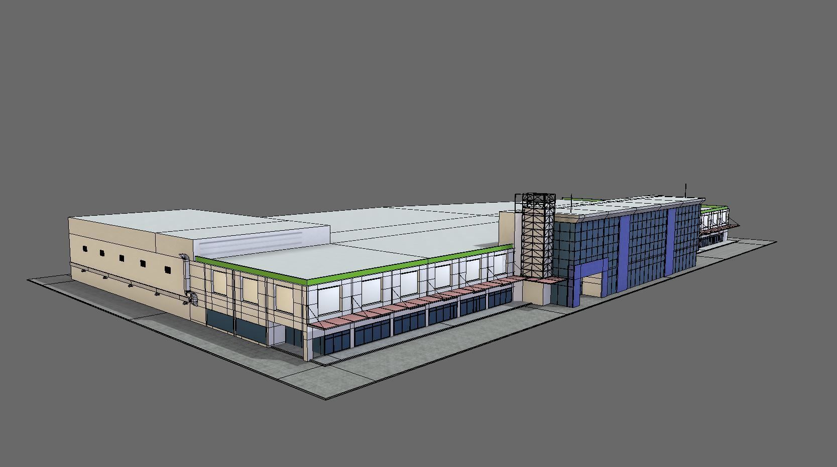 Mall Building 3D model_12